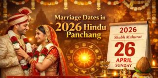 Marriage Dates in 2026 Hindu Panchang – Best Wedding Dates, Shubh Muhurat & Astrology Marriage Dates in 2026 Hindu Panchang